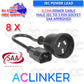 Power Cable - Male IEC to 3 Pin Socket 240V 10A SAA Approved - close-up detail