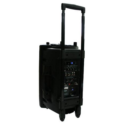 E-lektron EL38-MS 15-inch Portable Bluetooth Party Speaker with 2 Mic & 2 LED Lights - complete package contents