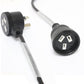 DL 5 Meters Black Piggyback Power Extension 240V 10A SAA - audio cable available at ACLINKER Australia