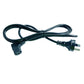 DL 1.8m IEC C13 Right Angled Plug 10A 240V Power Lead