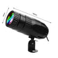 CR Lite 10W 4 in 1 RGBW Multicolor LED Spotlight with control for Mirror Ball - rear panel and connections