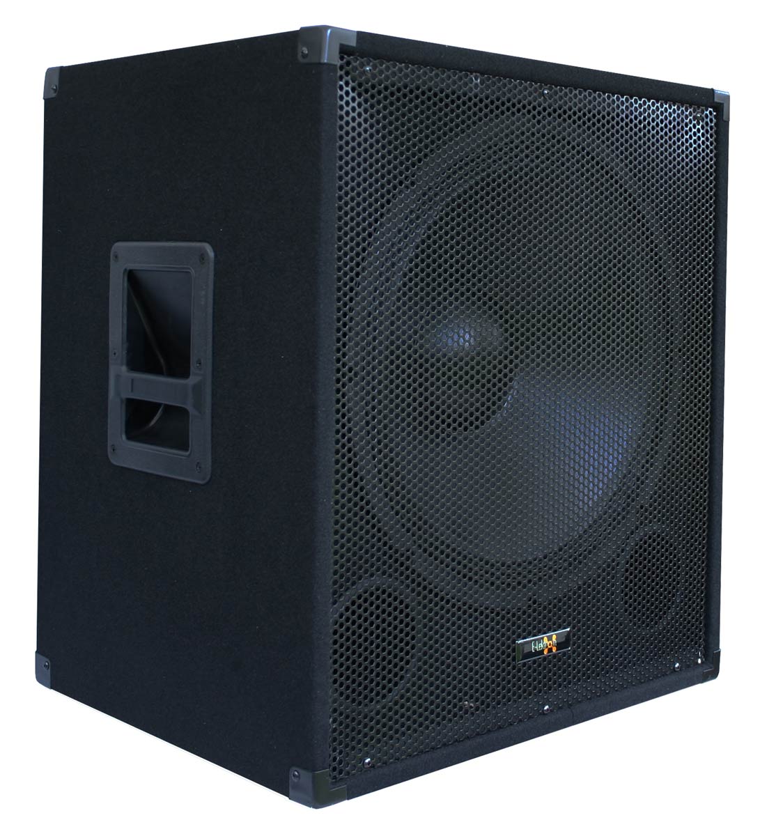 QTX Quadmix 552 2640W Active 2.2 PA System Bundle| Dual 15“ Sub,12”Top, Mixer,Poles - in use at event