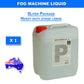 DL 5 Litre Heavy Duty Smoke Haze Fluid Fog Water Base Juice Liquid - rear panel and connections