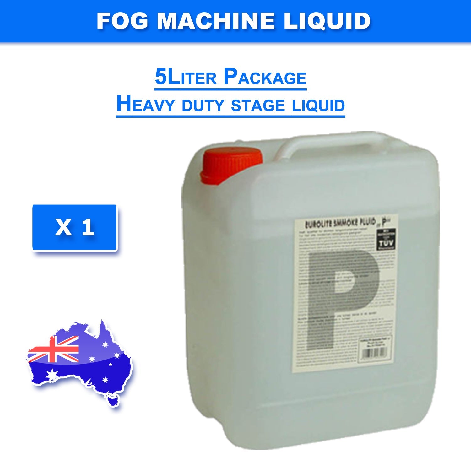 DL 5 Litre Heavy Duty Smoke Haze Fluid Fog Water Base Juice Liquid - rear panel and connections