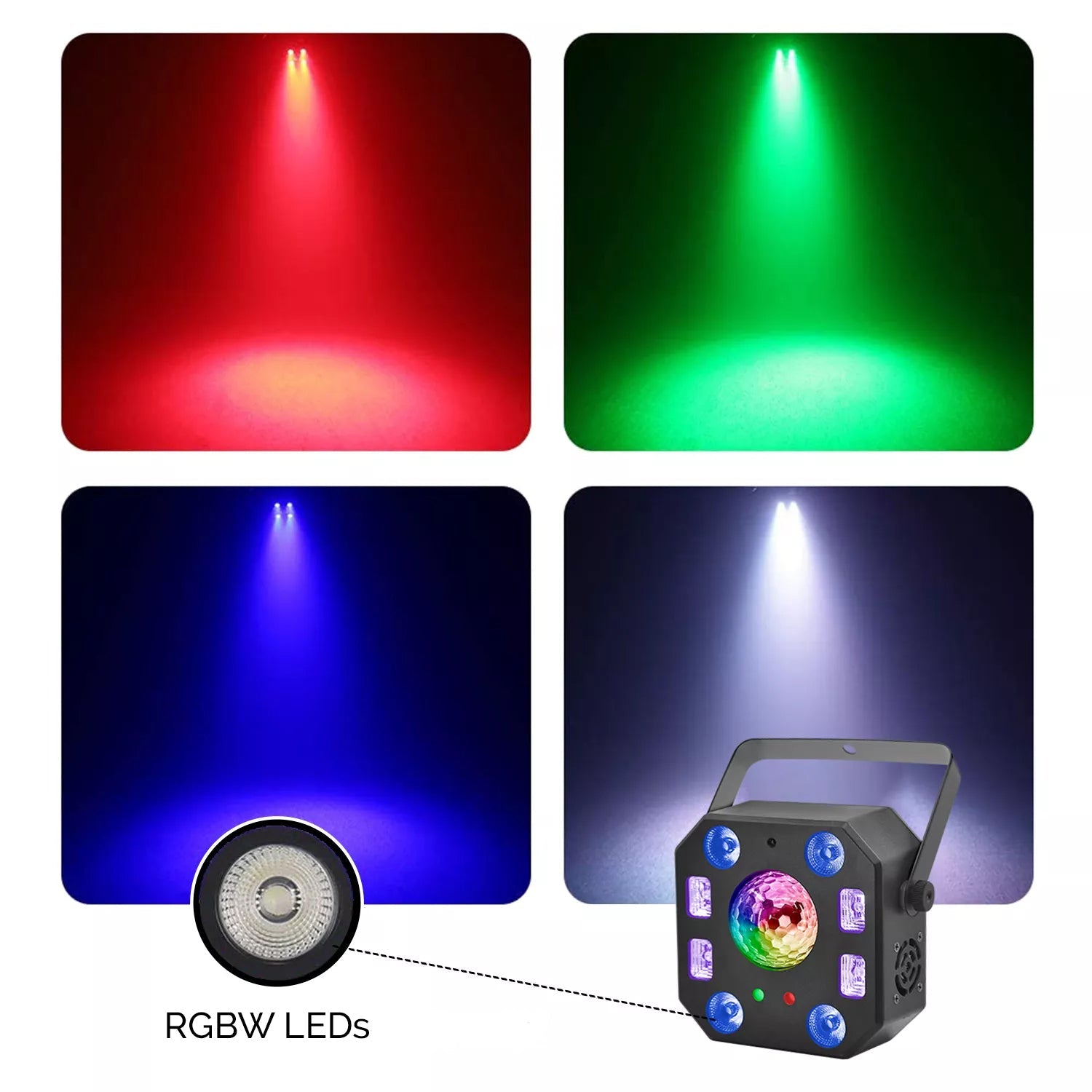CR-Lite Penta Flash 5-in-1 DJ Disco LED Laser Strobe Effect Light for Parties - in use at event