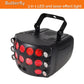 CR-Lite Butterfly 3-in-1 LED Laser DJ Disco Effect Light for Party and Stage - rear panel and connections