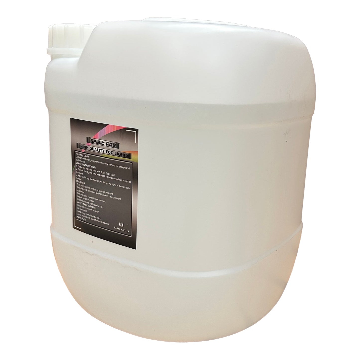 DL 20 Litre Heavy Duty Smoke Haze Fluid Fog Water Base Juice Liquid - rear panel and connections