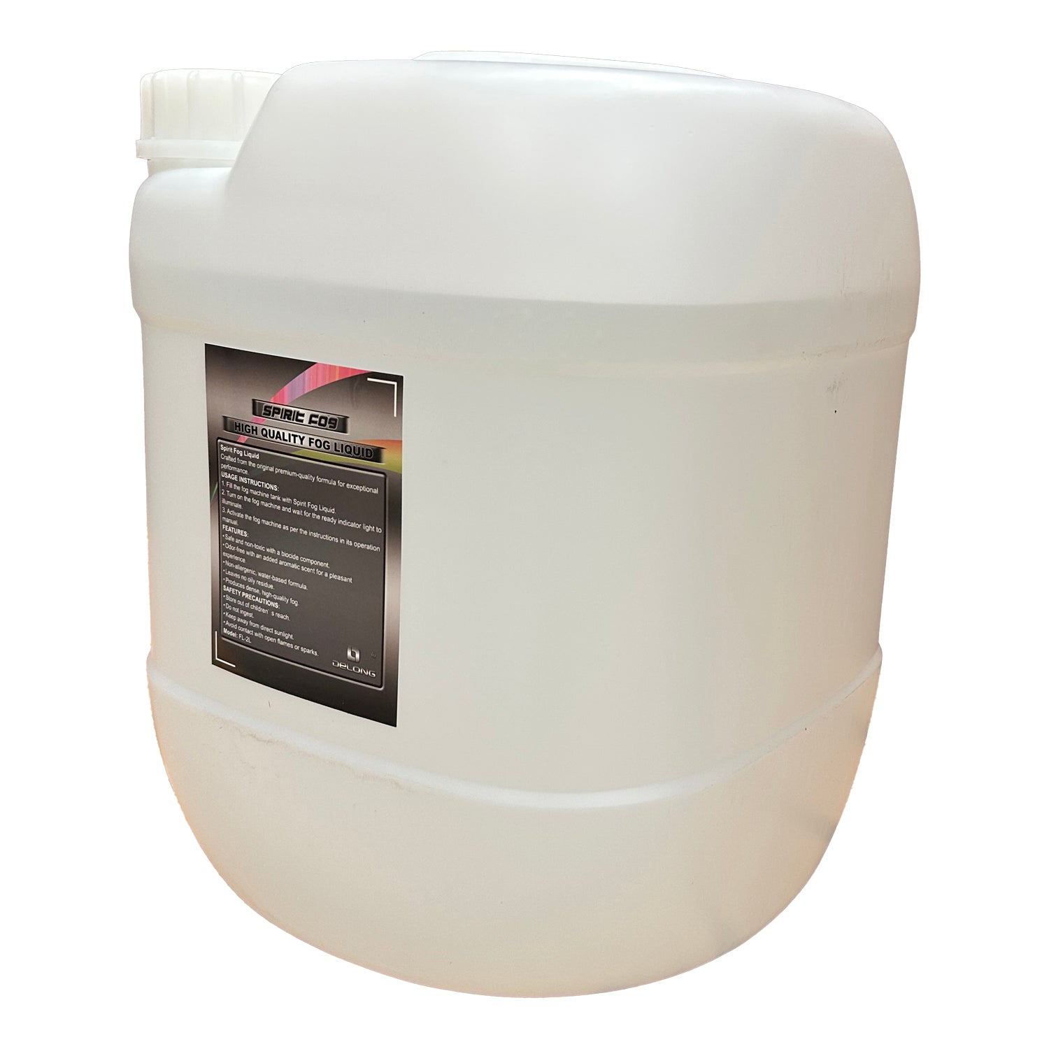 DL 20 Litre Heavy Duty Smoke Haze Fluid Fog Water Base Juice Liquid - rear panel and connections