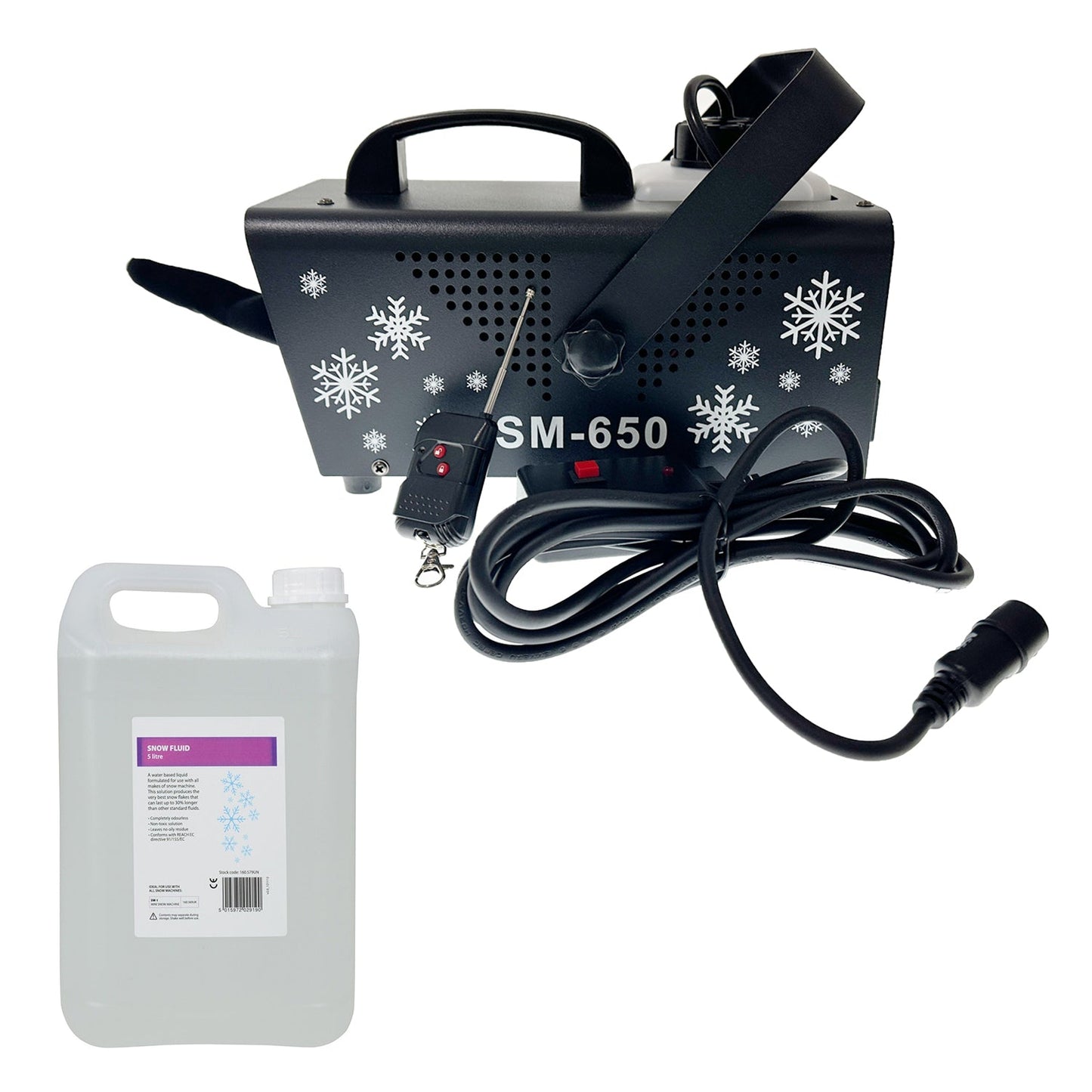 DL Snow II 650W Snow Machine Set artificial snow effect wireless control 5L snow Liquid