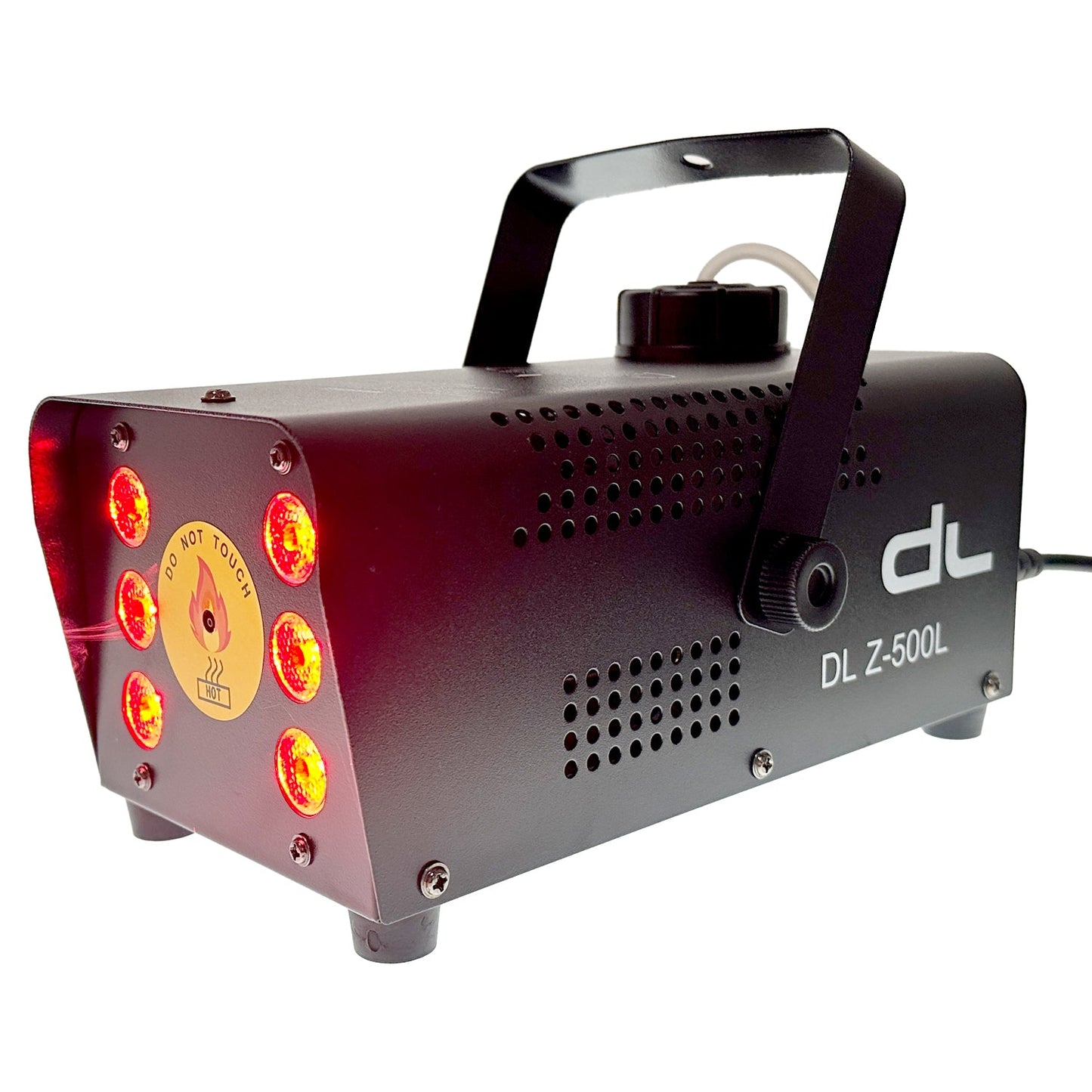 DL LED Fog Machine 500 Watt 18W RGB Light with wireless controller for Stage Disco Halloween and Weddings