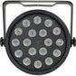 CR Lite 18x Cool White LED Slim Par Can | Strobe Sound DMX - rear panel and connections