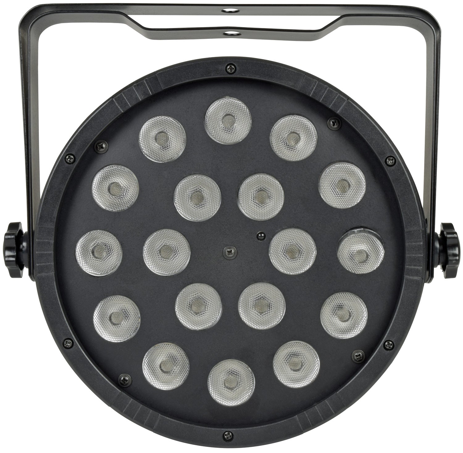 CR Lite 18x Cool White LED Slim Par Can | Strobe Sound DMX - rear panel and connections