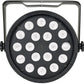 CR Lite 18x Cool White LED Slim Par Can | Strobe Sound DMX - side angle view