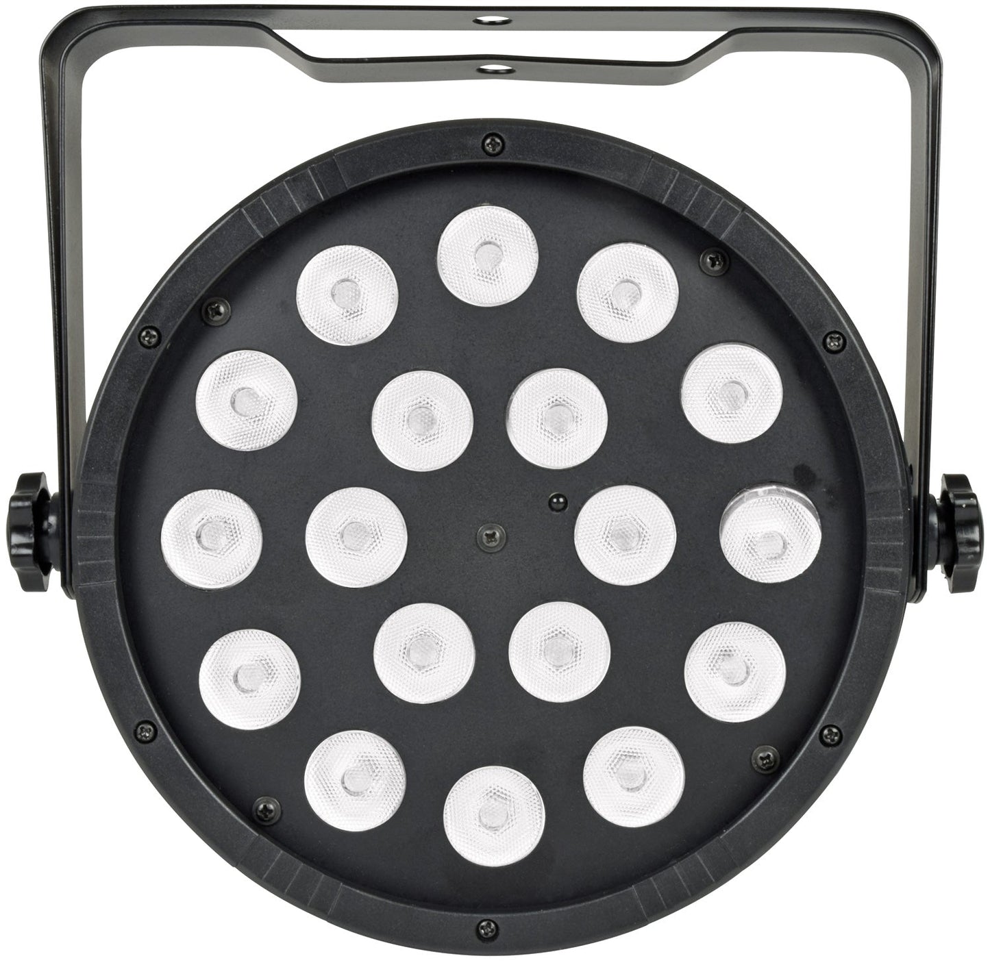 CR Lite 18x Cool White LED Slim Par Can | Strobe Sound DMX - side angle view