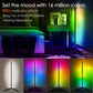 RGB Corner Floor Lamp 120cm — Smart APP Control, Music Sync LED - rear panel and connections