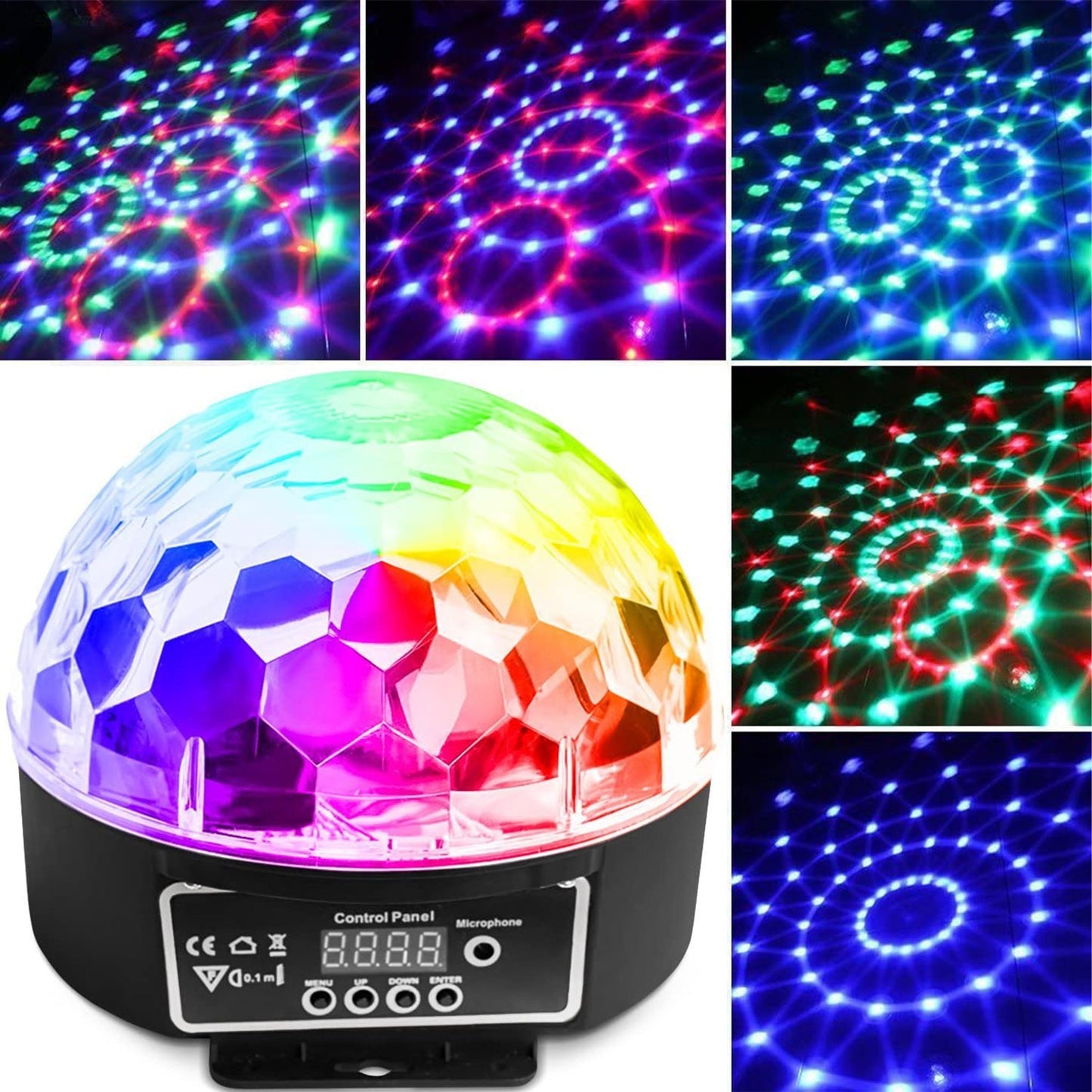 CR Lite Lighting Pak 1 | Star Ball LED Effect + 400W Smoke Machine - rear panel and connections