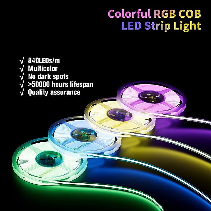 Lyyt 5M COB LED Strip Light 24V 4200 LEDs with IR Remote & APP Control - LED decoration light available at ACLINKER Australia