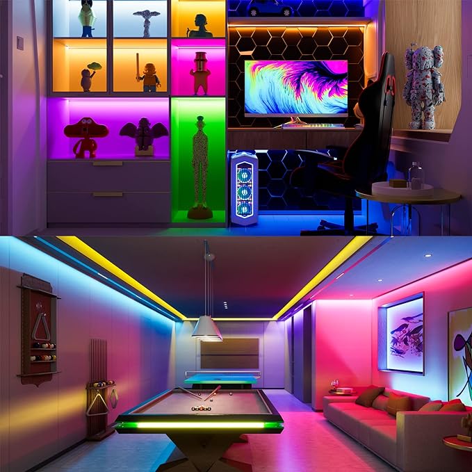 Lyyt 5M COB LED Strip Light 24V 4200 LEDs with IR Remote & APP Control - close-up detail