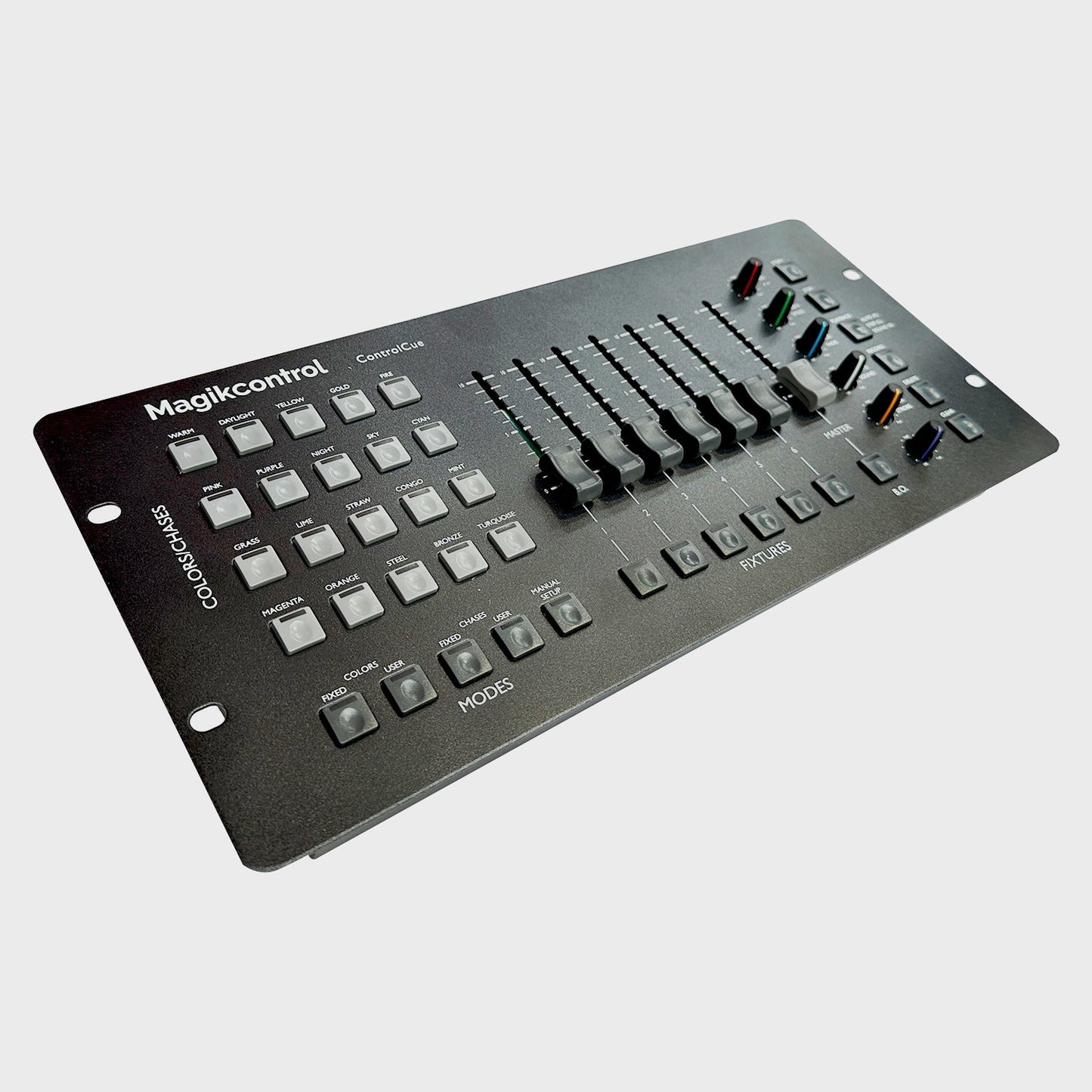 DL Control Cue 6 LED DMX Controller - rear panel and connections