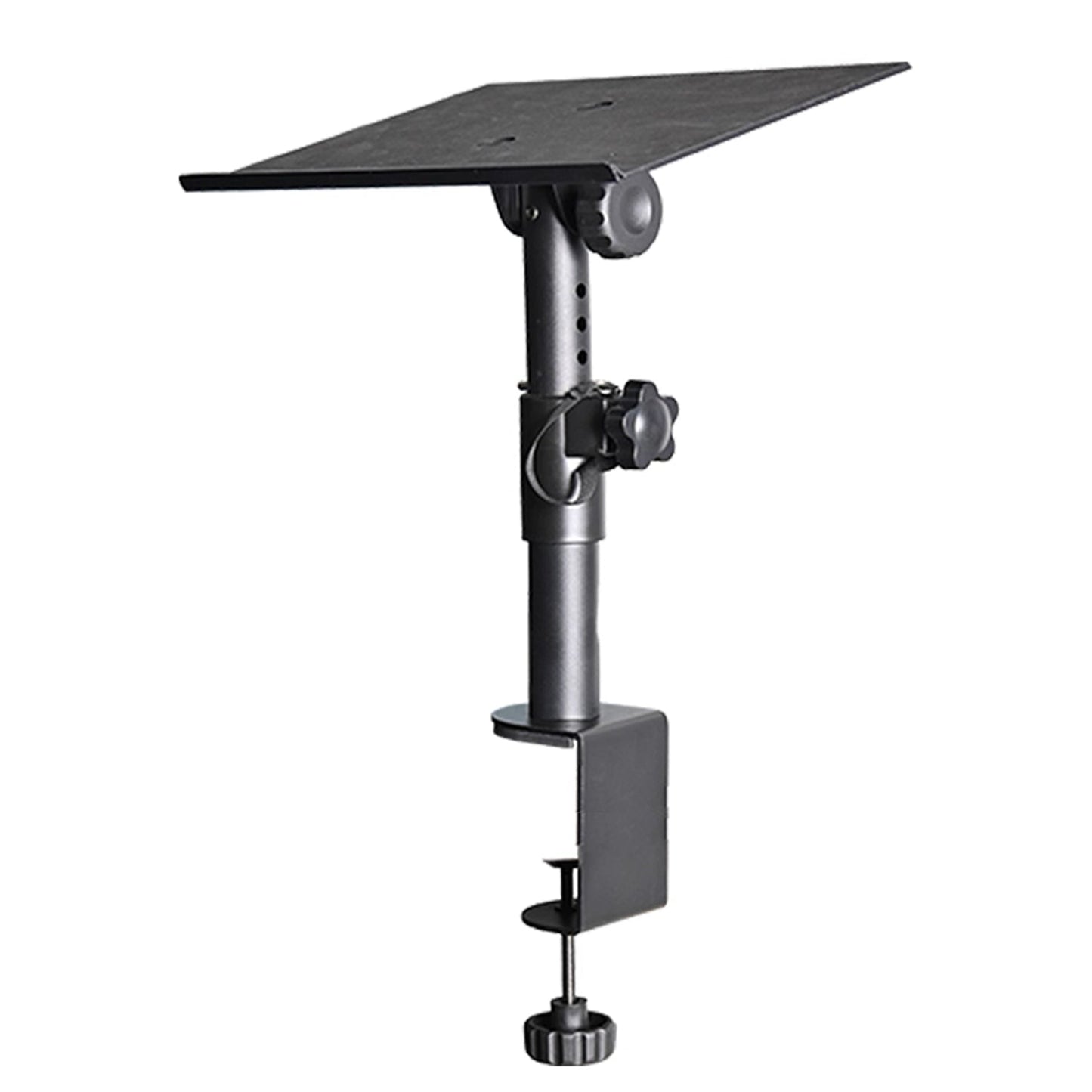 DL Enlarged Metal Desk Clamp-on Studio Monitor Stand(Single)