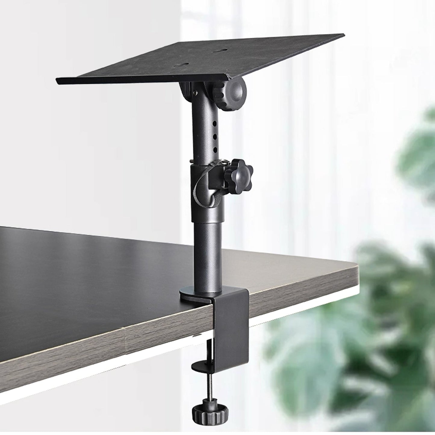 DL Enlarged Metal Desk Clamp-on Studio Monitor Stand(Single)