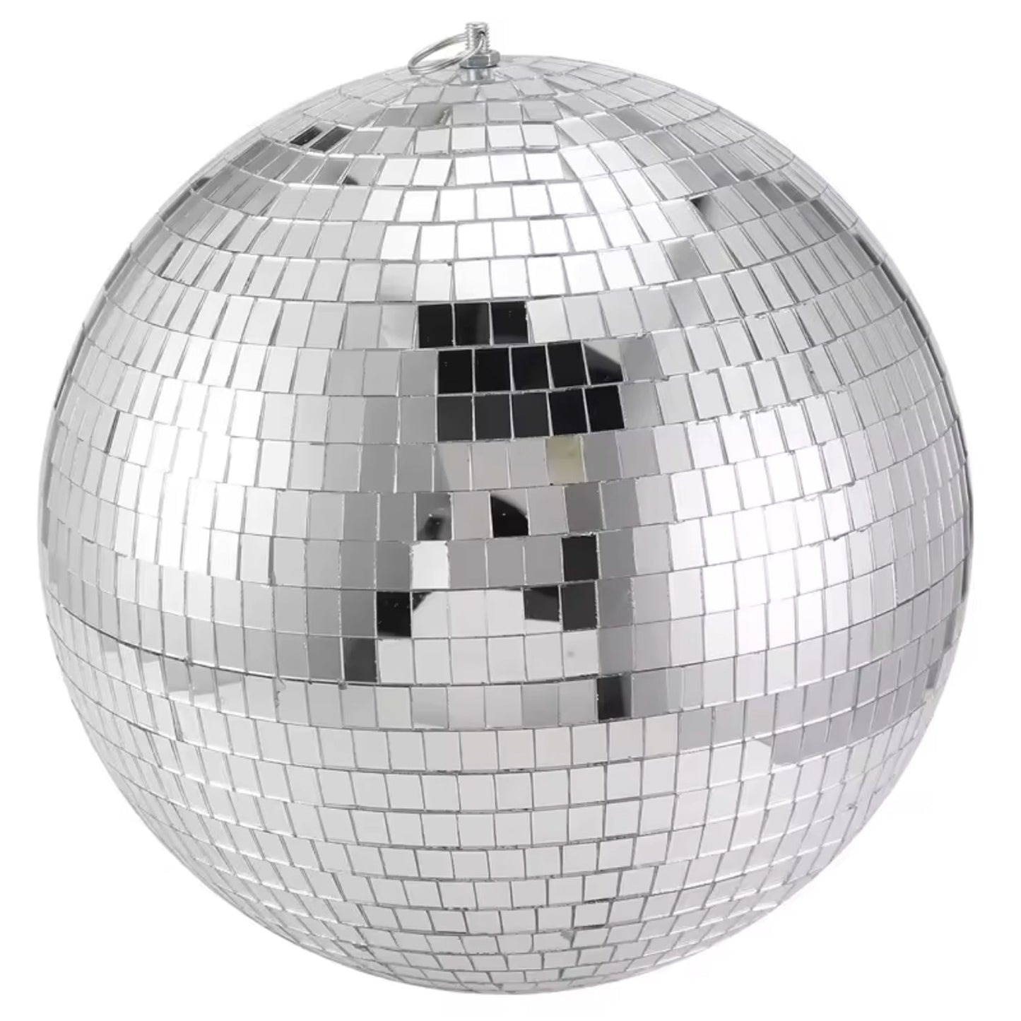2 Pack 12 inch Mirror Disco Balls (1 Gold + 1 Silver) Reflective Hanging Decoration for Parties Events Weddings & Home Decor