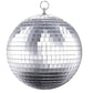 12 Pack 8 inch Mirror Disco Balls (6 Gold + 6 Silver) - side angle view