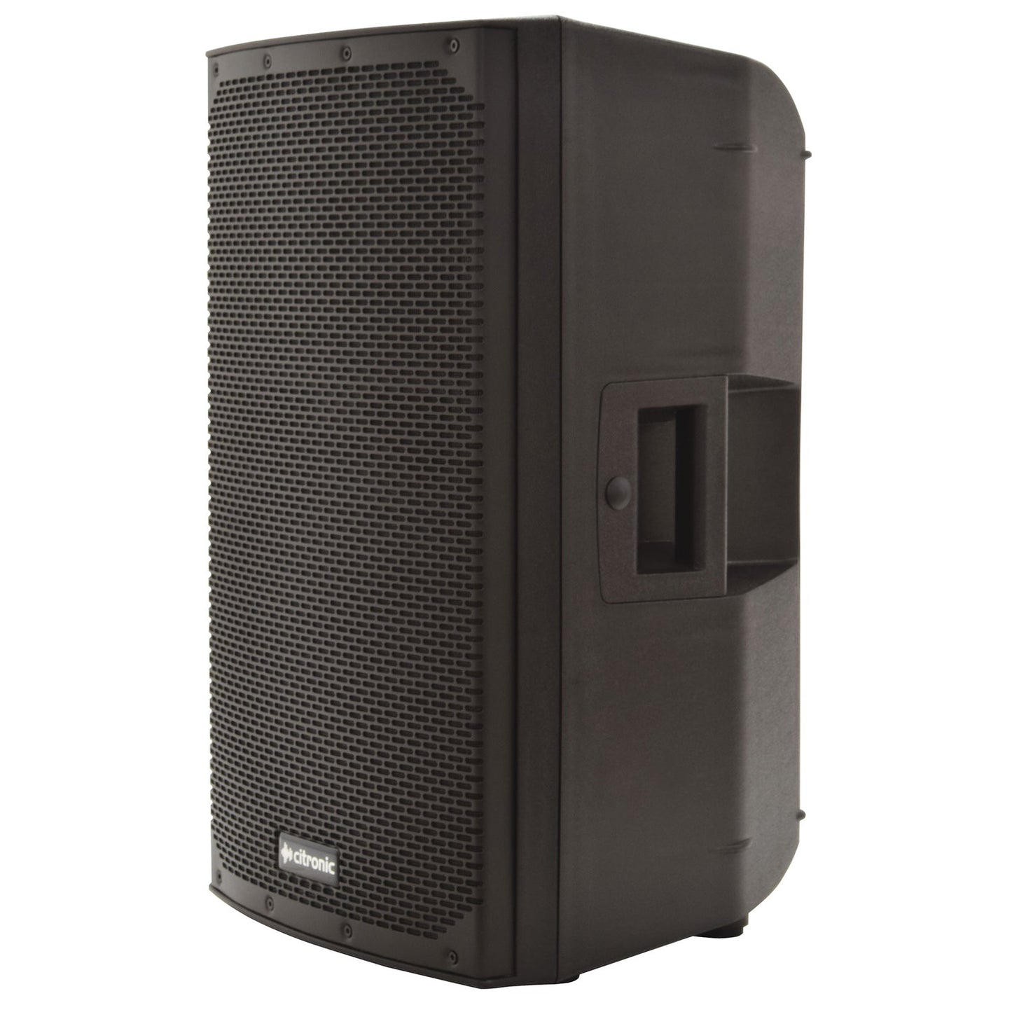 Citronic CAB 12" inch Active Powerful 1200W Speaker with Bluetooth Stereo Link - side angle view