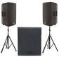 Citronic Starter PA Package - 2x CAB-12 Active Speakers + CASA-15 Subwoofer