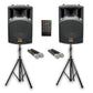 E-Lektron Sonic Boost Pro SBP-522 Bluetooth Bass PA with UHF Mics & Stands - additional view 14