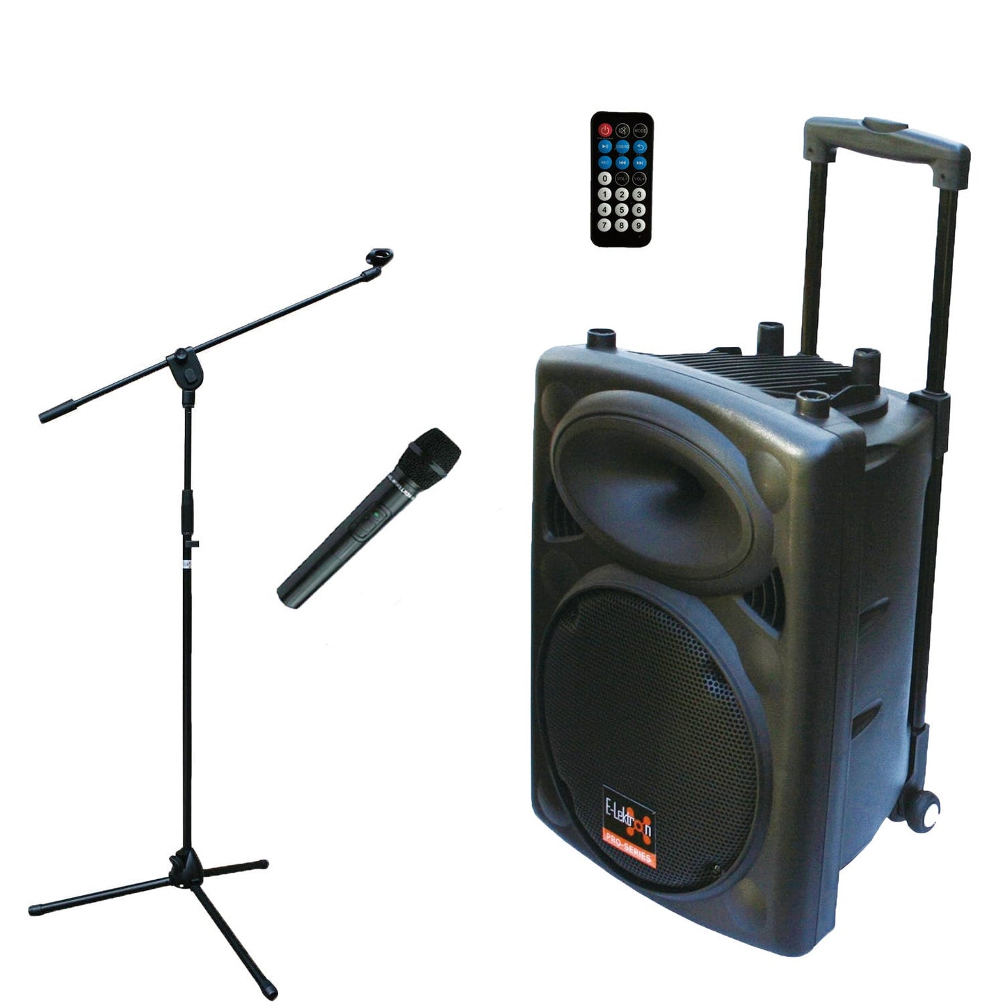 E-lektron Kvocal 10 Portable Bluetooth Speaker with 1 Wireless Microphones and Mic Stands - portable Bluetooth speaker...