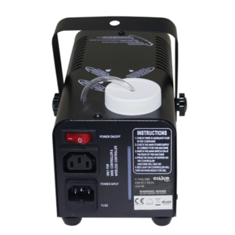 DL 400w Smoke Machine with Wired Remote and 1L Smoke Liquid for Home Party - in use at event
