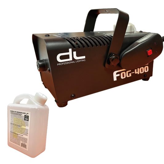 DL 400w Smoke Machine with Wired Remote and 1L Smoke Liquid for Home Party