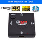 HDMI Switch 3 in Port 1 out port HDMI Switcher Supports Full HD 1080p 3D support 4k - HDMI cable available at ACLINKER...