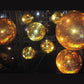 4 Pack 10 inch Mirror Disco Balls (2 Gold + 2 Silver) Reflective Hanging Decoration for Parties Events Weddings & Home Decor