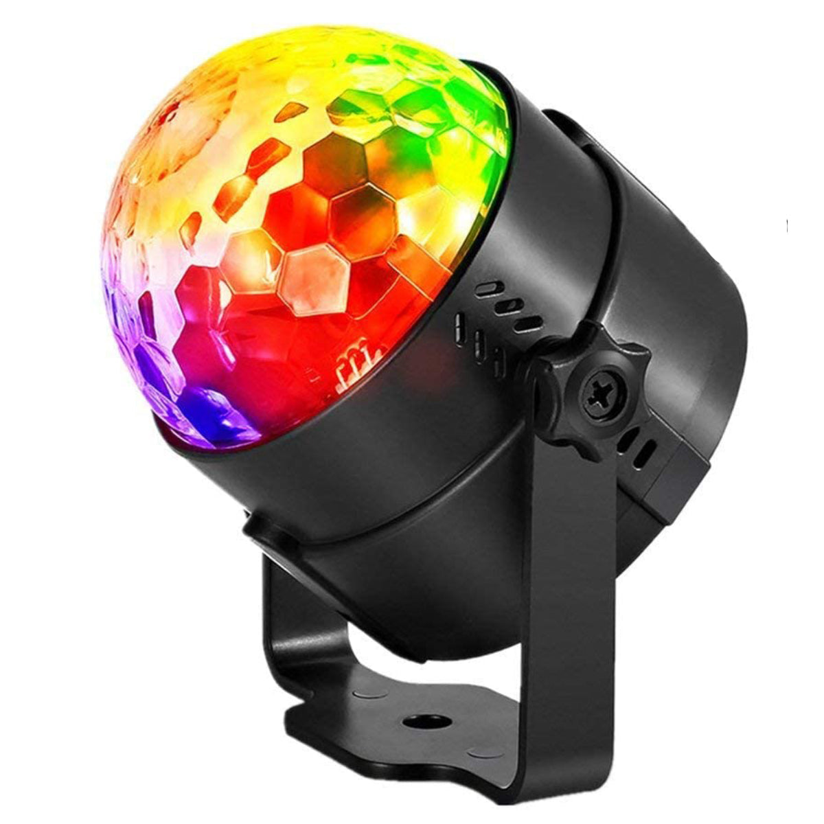 E-lektron PSL-38U Bluetooth Karaoke Speaker with UHF Mics & LED Light - side angle view