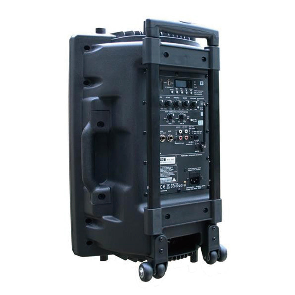E-lektron EL30-MS 12-Inch Portable Bluetooth Party Speaker with 2 Mic & 2 LED Lights - close-up detail