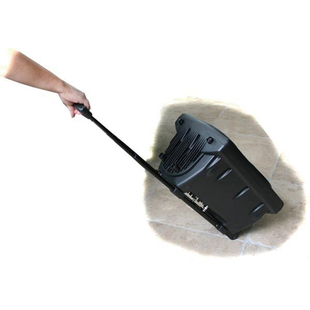 E-lektron Kvocal 10 Portable Bluetooth Speaker with 1 Wireless Microphones and Mic Stands - close-up detail