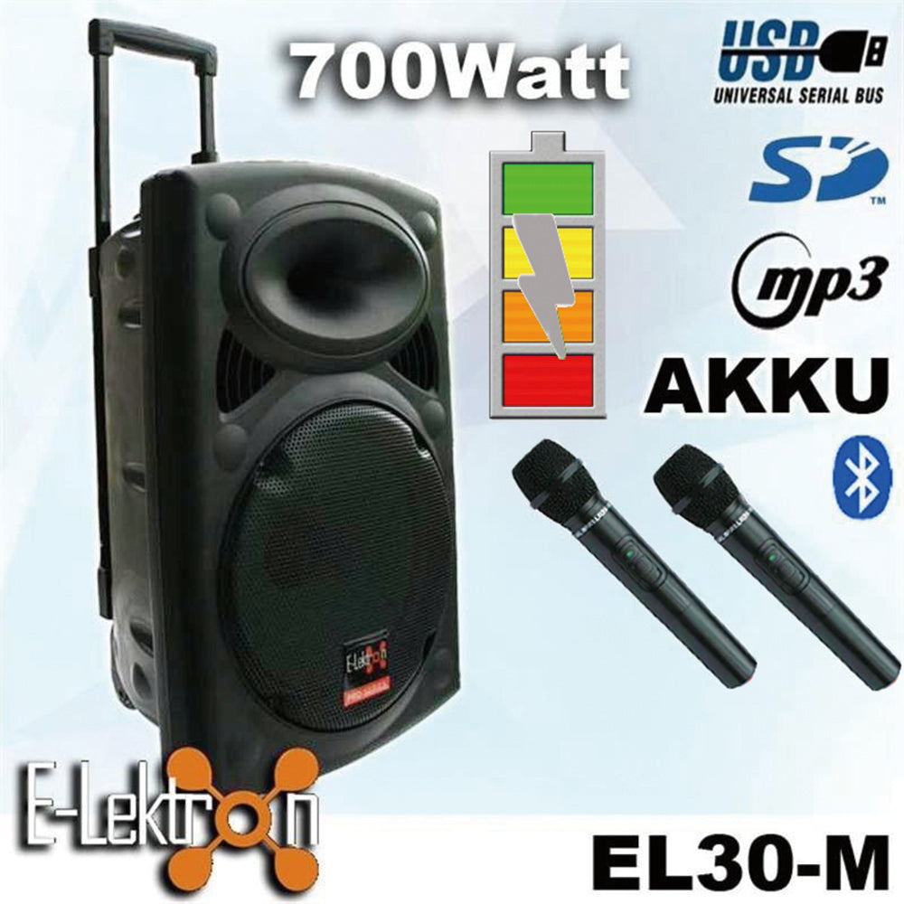 E-Lektron EL30-M 1400W TWS Bluetooth Portable PA Speakers (12") - additional view 11