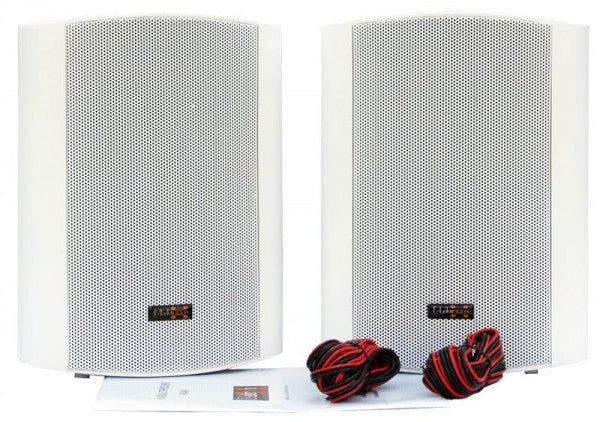 E-lektron EWL5P 5" 250W White Passive Bookshelf Speaker Pair — Wall Mountable - audio equipment available at ACLINKER...