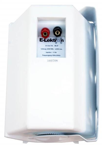 E-lektron EWL5P 5" 250W White Passive Bookshelf Speaker Pair — Wall Mountable - complete package contents