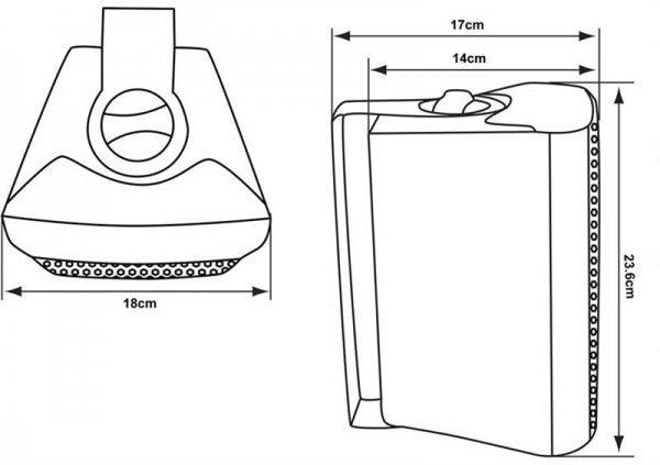 E-lektron EWL5P 5" 250W White Passive Bookshelf Speaker Pair — Wall Mountable - additional view 7