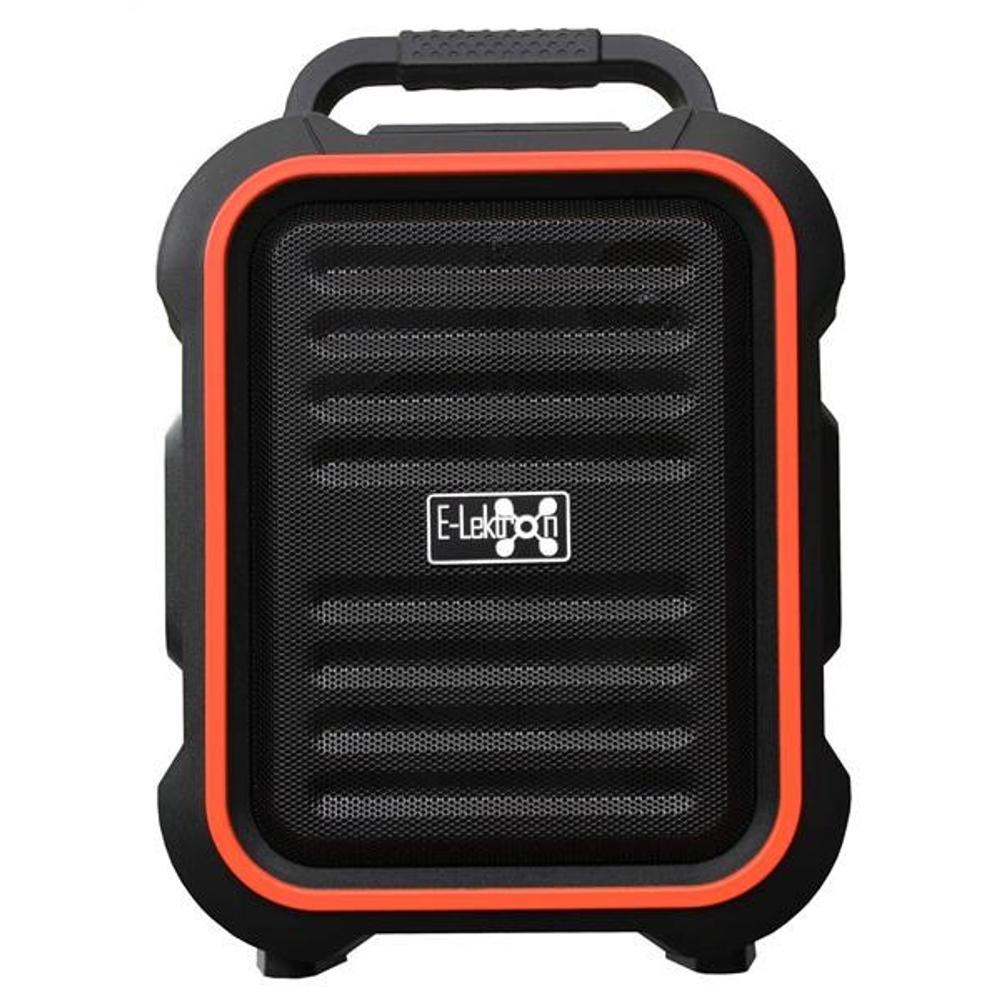 E-Lektron EL-16P Portable Bluetooth PA Speaker with Mic, LED & Remote - side angle view