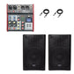 QTX Quest 12QMS 1440W PA Speaker Pair | Bluetooth Mixer & XLR - PA speaker system available at ACLINKER Australia