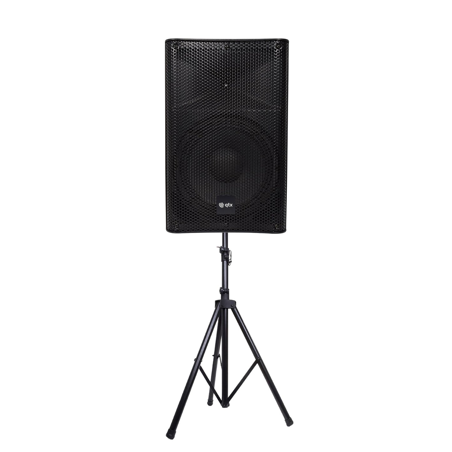 QTX Quest-10AS 10" Active PA Bluetooth Speaker & Stand Bundle | 600W - PA speaker system available at ACLINKER Australia
