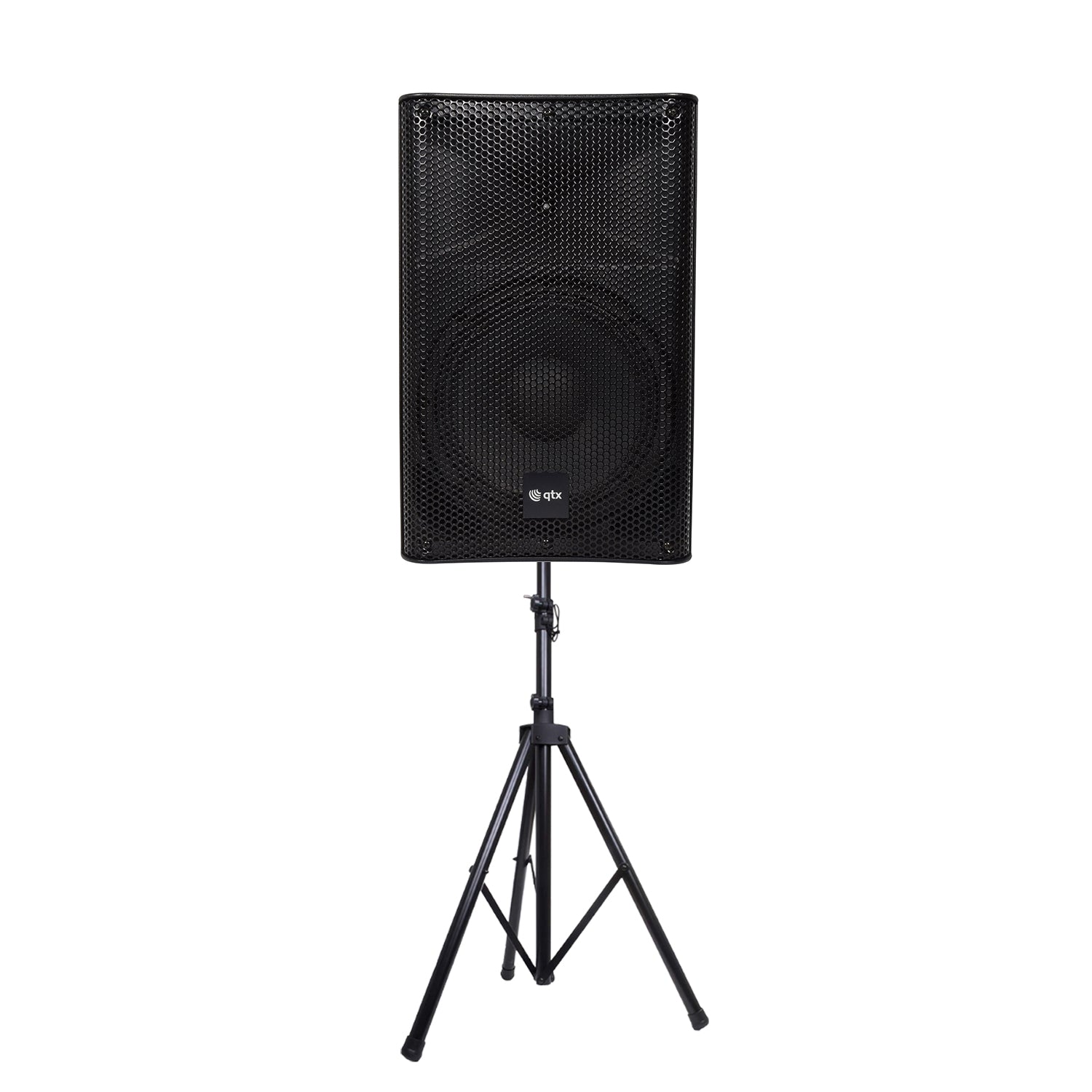 QTX Quest-10AS 10" Active PA Bluetooth Speaker & Stand Bundle | 600W - PA speaker system available at ACLINKER Australia