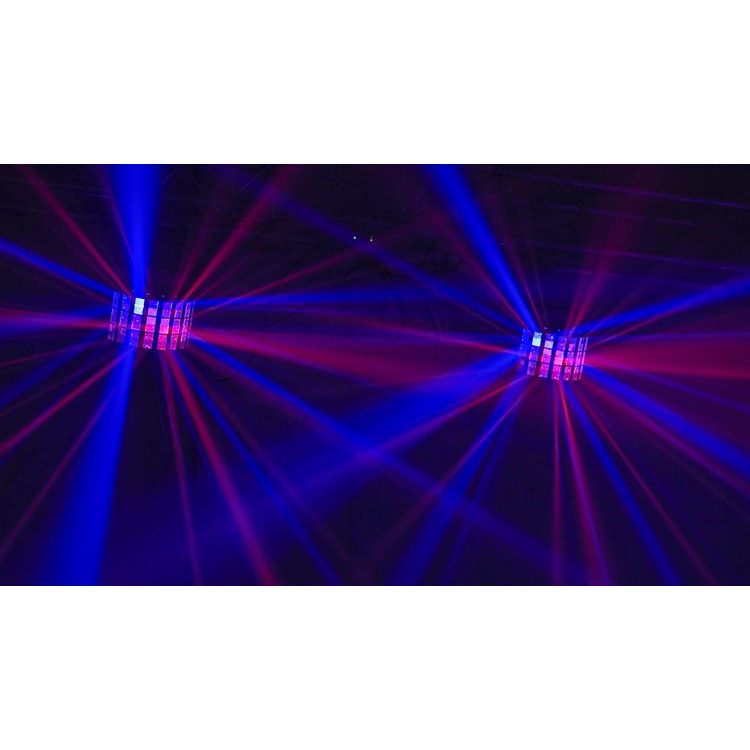CR Lite 2-in-1 Razor Sound Activated LED Derby Effect Light with white Strobe - side angle view