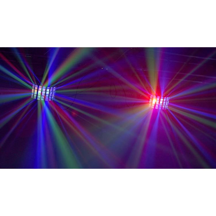 CR Lite 2-in-1 Razor Sound Activated LED Derby Effect Light with white Strobe - rear panel and connections