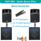 E-Lektron Sonic Boost Plus SAP 882 Bluetooth Bass PA with UHF Mics - PA speaker system available at ACLINKER Australia
