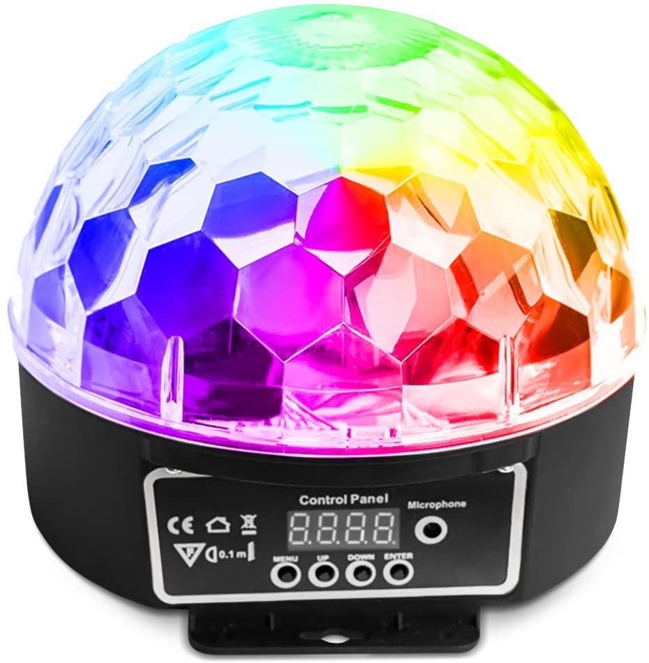 CR Lite Lighting Pak 1 | Star Ball LED Effect + 400W Smoke Machine - side angle view